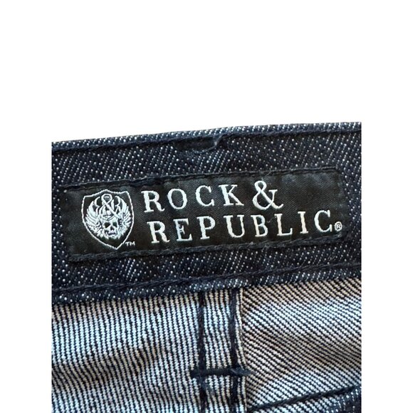 Rock & Republic Womens Size 27 Bootcut Dark Wash Denim Jeans - Picture 3 of 8